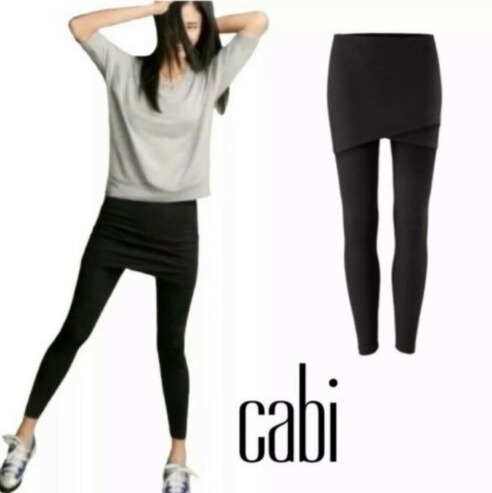 CAbi leggings with skirt, black, XXS